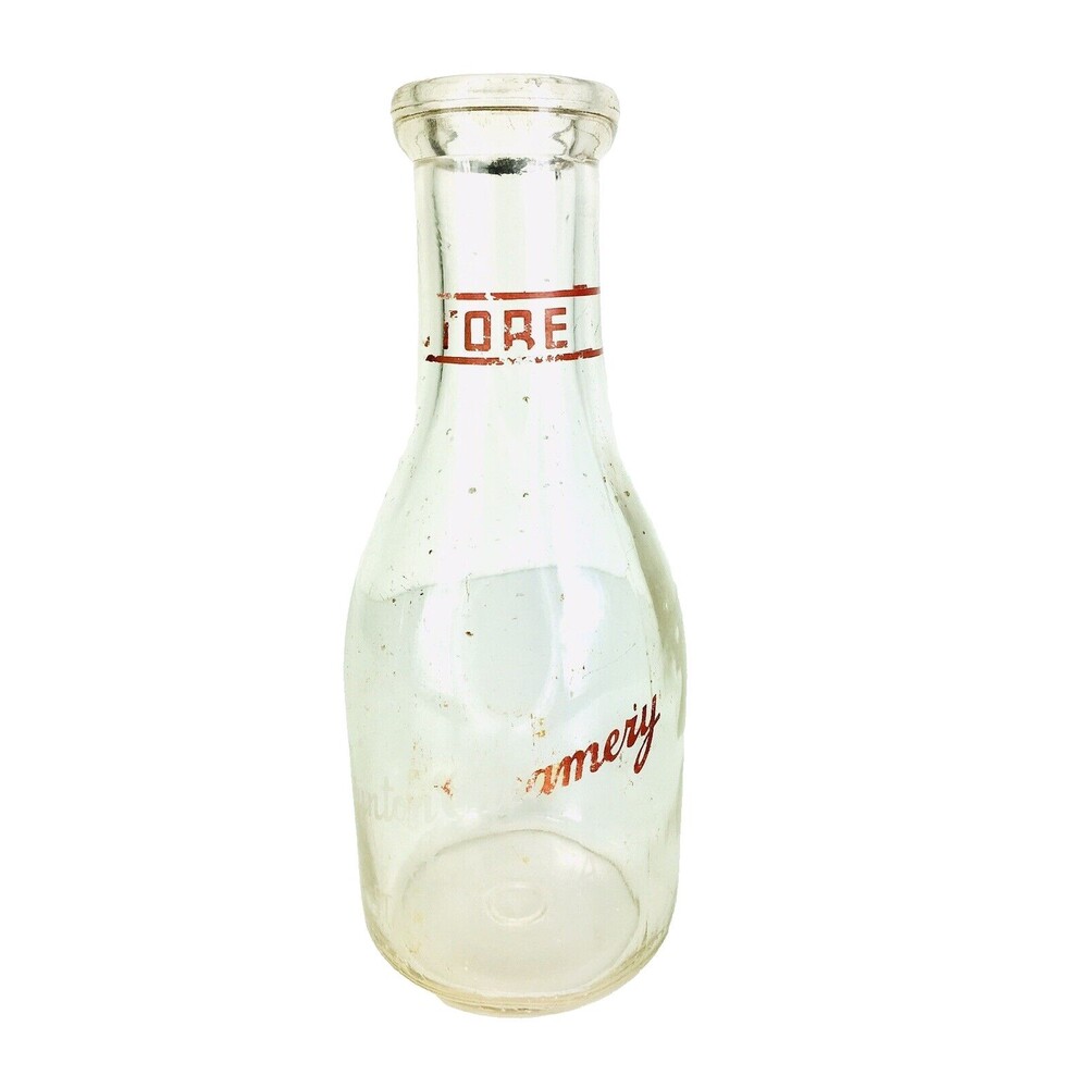 VTG Staunton Creamery Inc Staunton VA 5 Cent One Quart Liquid Glass Milk Bottle